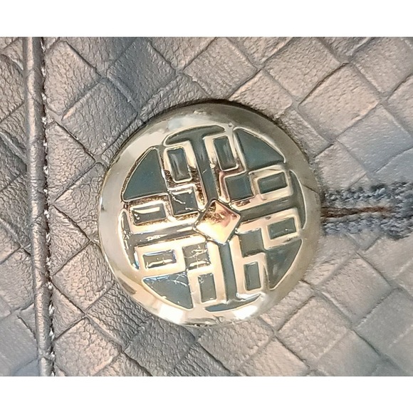 Faux Leather Dennis Basso Basketweave Jacket Size Large in Pine - Picture 4 of 5